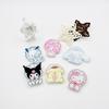 Accesorios DIY de Sanrio Kuromi Kt Cat Japonés Collar Brillante Llavero Colgante para Mochila de Coche Accesorios