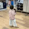 2025 Nuevo Otoño Estilo Coreano Ropa Infantil Niñas Camisas Dulces de Manga Larga Camisas Pantalones Rectos con Puño Pantalones