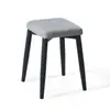 Taburete cuadrado para mesa de comedor casera personalizado, taburete cuadrado simple y grueso de madera maciza, taburete cuadrado apilable y reforzado para sala de estar y comedor