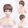 Pelucas de Nuevo Estilo Europeo y Americano, Peluca de Pelo Corto Rizado a la Moda para Niñas, Molde para Cabeza de Anime, Fibra de Alta Temperatura