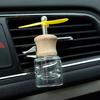Cintura alta cubierta salida de aire en espiral botella de perfume botella vacía 8ML perfume aromaterapia aceite esencial Colgante para coche botella de aromaterapia