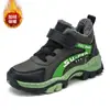 Zapatos de Algodón de Invierno para Niños Medianos y Grandes Zapatos de Algodón Gruesos con Felpa Adicional Cálidos Antideslizantes Botas de Nieve Zapatos para Niños Niños