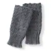 Guantes de cachemira de color liso estilo coreano, diseño unisex, tejidos, cálidos y resistentes al frío, con diseño sin dedos y de punto calado, modernos y versátiles