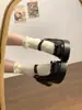 Nuevos Zapatos Mary Jane de Cuero Estilo Hada Blancos 2025 para Mujer, Versátiles de Verano Estilo Retro, que Aumentan la Altura para Personas Menudas, Adecuados con Vestidos
