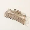 Pinza de Tiburón Grande de Alta Gama de 14 cm para Mujeres con Gran Volumen de Cabello en Primavera y Verano, Pinza para el Cabello en la Parte Posterior de la Cabeza, Pinza para el Cabello Estilo Ins
