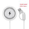 Cargador Inalámbrico Magnético Compatible con Teléfonos Android y Apple, Carga Rápida Magsafe, Portátil