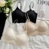 Sujetador Veraniego Ultra Fino de Sensación Hielo Sin Costuras con Copas Fijas, Cómodo y Transpirable, Recogida y Elevación de Pecho Pequeño, Soporte Lateral del Pecho, Hermoso Espalda