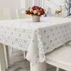 Toalha de mesa de PVC, impermeável, resistente ao calor e à prova de poeira, jogo americano de mesa de jantar sem lavagem, porta-copos retangular de plástico, jogo americano de mesa de centro, toalha de mesa de sala de estar, para uso doméstico