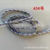 Cuerda Redonda de Poliéster con Núcleo Retorcido, Patrón de Puntos de Colores, 5mm de Espesor, Cuerda Miu Resistente al Desgaste para Tejido Hecho a Mano DIY, Colgante, Cinturón, Cuerda para Sombrero, Cordón