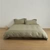 Algodão de fibra longa produto único algodão lixado capa de edredom lençóis cor sólida algodão simples outono e inverno 1,8m roupa de cama