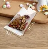 Sacos Transparentes para Biscoitos e Confeitaria com Flocos de Neve em Fundo Branco no Atacado, Sacos para Confeitaria com Gema de Ovo, Sacos para Embalagem de Chá de Flores, Sacos de Confeitaria