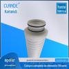 Elemento filtrante enrolado em arame de esqueleto interno de polipropileno Material PP personalizado Elemento filtrante enrolado em arame Elemento filtrante de algodão absorvente