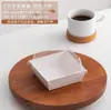Caja para Sándwiches, Pastel de Nieve, Pastel de Carne Deshebrada, Caja de Papel Kraft Transparente con Plástico, Pastelería Estilo Occidental, Pastel, Pan, Caja de Embalaje para Horneado