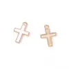 Acessórios para Joias de Liga de Zinco DIY Mini Pingente de Cruz Esmaltado Colar Chaveiro Charme Decorativo Venda Quente Transfronteiriça