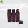 Botellas de Líquido Oral al por Mayor, Botellas de Reactivo de Grado Alimenticio de 20 ml, Botellas de Plástico Grueso Selladas Marrones para Medicamentos Líquidos con Tapas
