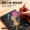 Marcadores Acrílicos de Doble Punta Suave y Dura de 120 Colores en una Bolsa de Tela para Graffiti y Pintura DIY Infantil, Bolígrafos de Colores Opacos Apilables