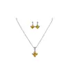 Nuevo conjunto de pendientes colgantes, anillo y collar con forma de diamante geométrico de circón ultrabrillante, lujo ligero, accesorios exquisitos de alta gama para mujer
