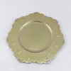 Plato base de plástico, decoración para fiestas navideñas y banquetes de boda, festividades europeas y americanas
