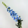 Flores Delphinium Artificiales Grandes de Alta Calidad, Flores Falsas, Decoración de Hotel, Ramilletes Guía de Boda, Decoración Floral para el Hogar