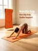 Tapete de yoga personalizado transfronteiriço de borracha PU, antiderrapante, espessado e alargado, 185*68*0,5cm, tapete de nível profissional para estúdios de yoga