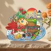 Ímãs de geladeira Qingdao adesivos decorativos magnéticos de madeira Shandong lembranças turísticas pontos turísticos wengchuang ímãs de geladeira atacado