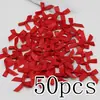 Lazo de Cinta de Satén Rosa Fresco 4*4cm Flor de Lazo de Satén de Poliéster Manualidades DIY Decoración para Coser Ropa