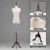 Maniquí Femenino de Medio Cuerpo Accesorios Tienda de Ropa Exhibidor de Ventana Estante de Cuerpo Completo Maniquí Modelo para Vestido de Novia Estante Base de Madera Maciza
