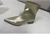Botas Martin botas de salto alto 2026 bico fino botas curtas botas femininas emagrecedoras botas femininas novas primavera e outono salto grosso botas curtas tecido