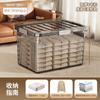 Caixa de Armazenamento Transparente com Grande Capacidade, Extra Grande para Uso Doméstico, Espessada para Roupas, Colchas e Organização de Armazenamento de Tamanho Grande
