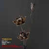Ramos de flores secas, adornos decorativos de flores reales, flores de loto secas, capullos de loto, raíces de loto naturales, arreglos florales inspirados en Zen, decoraciones para sala de estar chinas.
