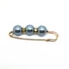 Broche de contas coloridas de 5,5 cm, acessórios de alfinete de cintura, fivela de cintura fixa, pino anti-exposição