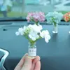 Internet Celebrant Fresh Vaso Flor Casa de Bonecas Mini Simulação Interior Do Carro Console Central Decoração Enfeites de Carro Espelho Cruzado
