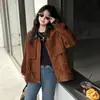 Chaqueta de ante para niña, nueva colección otoño 2026, chaqueta cortavientos retro y moderna con cordón, chaqueta de piel sintética de estilo nicho para niños mayores