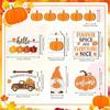 Producto Nuevo Transfronterizo Juego de 11 Piezas de Decoraciones de Bandeja en Capas de Otoño Calabaza de Acción de Gracias Hoja de Arce Gnomo Artesanía de Madera
