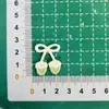 Lazo DIY, etiquetas de tela bordadas de cereza, accesorios para pasadores, adornos para zapatos, mallas, calcetines, sombreros, accesorios de ropa