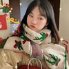 Bufanda de cervatillo rojo para mujer, regalo de Navidad, combina con todo, otoño e invierno, cálida, alargada, para estudiantes, bonita y agradable para la piel.