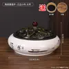 Novo Incensário Cerâmico Estilo Chinês para Uso Doméstico, Queimador de Aromaterapia para Interior, Queimador de Incenso em Espiral, Queimador de Agarwood, Cerimônia do Chá com Tampa, Ornamento Decorativo Inspirado em Zen