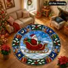 Promoção Quente Tapete Redondo do Papai Noel Decoração de Cena de Festival Interna Externa Tapete de Chão Etiquetagem Amazon Transfronteiriça Dropshipping