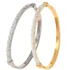 Pulsera de Acero de Titanio Más Vendida Transfronteriza Amazon Aliexpress Moda Europea y Americana Acero Inoxidable Chapado en Oro de 18 Quilates Joyería que No se Desvanece
