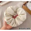 Scrunchie de Travesseiro Estilo Coreano de Luxo 2025 Estilo Celebridade Ruth Elástico de Cabelo Oversized Corda de Cabelo Preenchida com Algodão Acessório de Cabelo