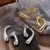Pendientes Personalizados y Exquisitos de Gota de Agua para Mujer, Estilo Minimalista Francés, Diseño de Nicho, Pendientes Reversibles, Nueva Tendencia de Verano