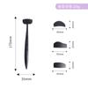 Herramientas de belleza personalizadas de Amazon, de silicona ecológica, accesorio auxiliar para maquillaje de ojos, práctico sello negro seis en uno para sombras de ojos y delineadores.