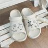 Sapatos de novo furo de encaixe transfronteiriço acessórios DIY sapatos flor fivela de sapato destacável torre prateada corrente prateada terno de flor