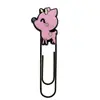 Clipes de Papel Decorativos de PVC de Dibujos Animados para Animales Pequeños Suministros de Oficina Marcadores de Libros Lindos Clips de Papel Creativos para DIY
