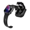 Reloj Inteligente D8Pro de Aleación de Zinc y Auriculares 2 en 1 Llamada Bluetooth Música Multifunción NFC Deportes Silicona