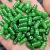 Otimização de Jade Jade Bambu Verde Seco Jade Contas Espalhadas Festival Verde Yang Alto Passpartout Pulseira Colar Acessórios Contas