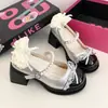 Zapatos Mary Jane Beige Retro Franceses para Mujer 2026 Otoño Nuevos Zapatos de Suela Gruesa de Tacón Grueso de Tacón Alto con Falda y Zapatos Pequeños de Cuero