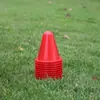 Estaca para patinaje sobre ruedas estaca de flor plana estaca a prueba de viento taza de entrenamiento obstáculo barricada marcador de pie cono para patines de ruedas estaca de taza de fondo redondo