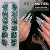 Lentejuelas de Mosaico de Puntos Coloridos para Uñas, Tamaños Mixtos, Puntos Florales Pequeños de Moda, Uñas Portables, Decoraciones Hechas a Mano para DIY