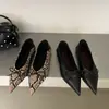 933-21~Sapatos de Salto Baixo Estilo Mary Jane Francês Bico Fino Feminino 2026 Novo Estilo